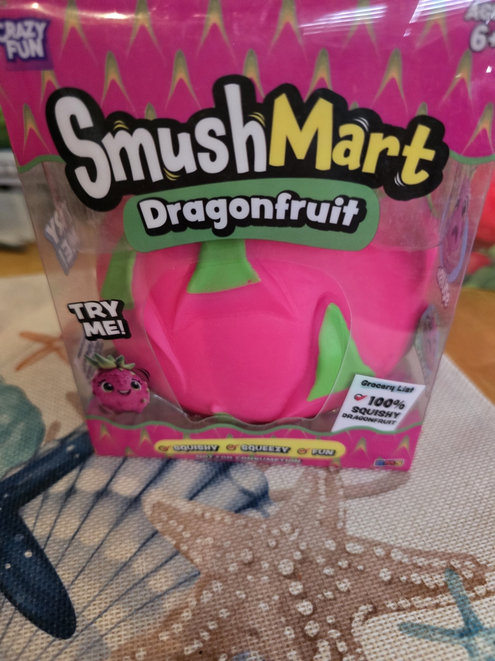 SmushMart Dragonfruit Squishy Toy - Pink